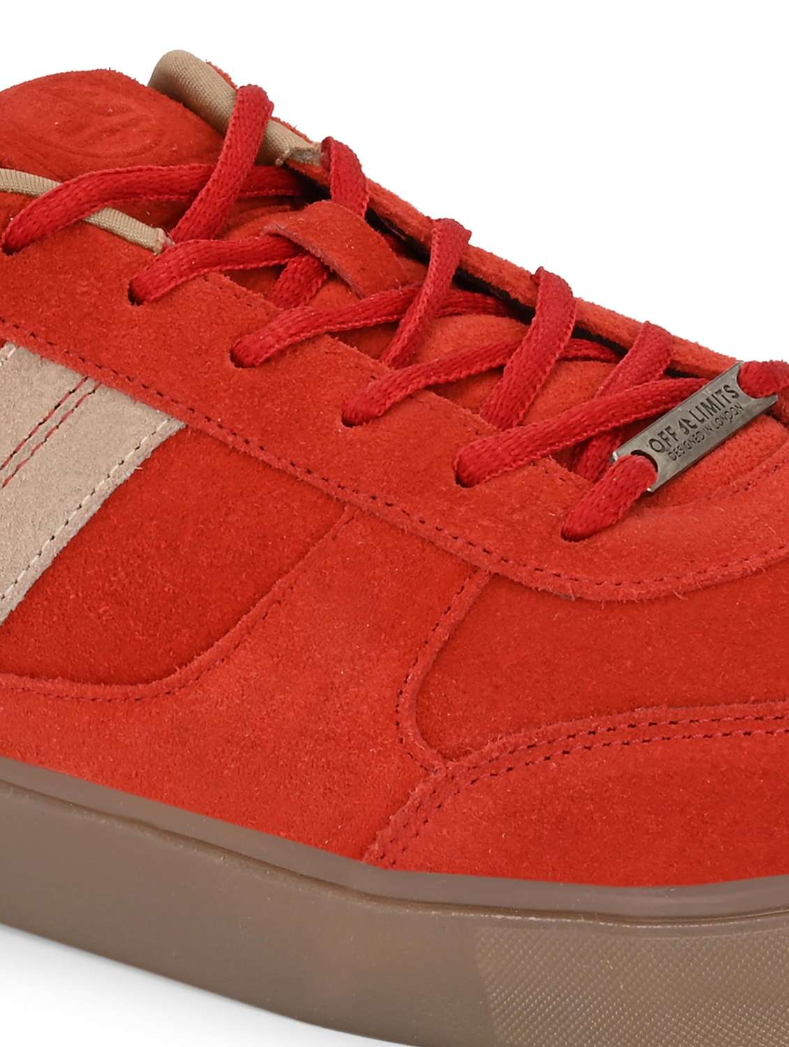 men striped lace up sneaker - 22581911 -  Standard Image - 4