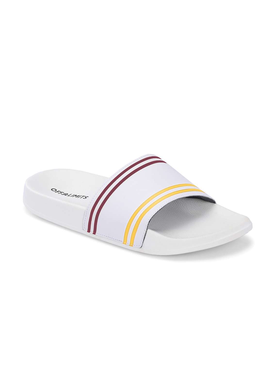 men striped slip on slider - 22581993 -  Standard Image - 1