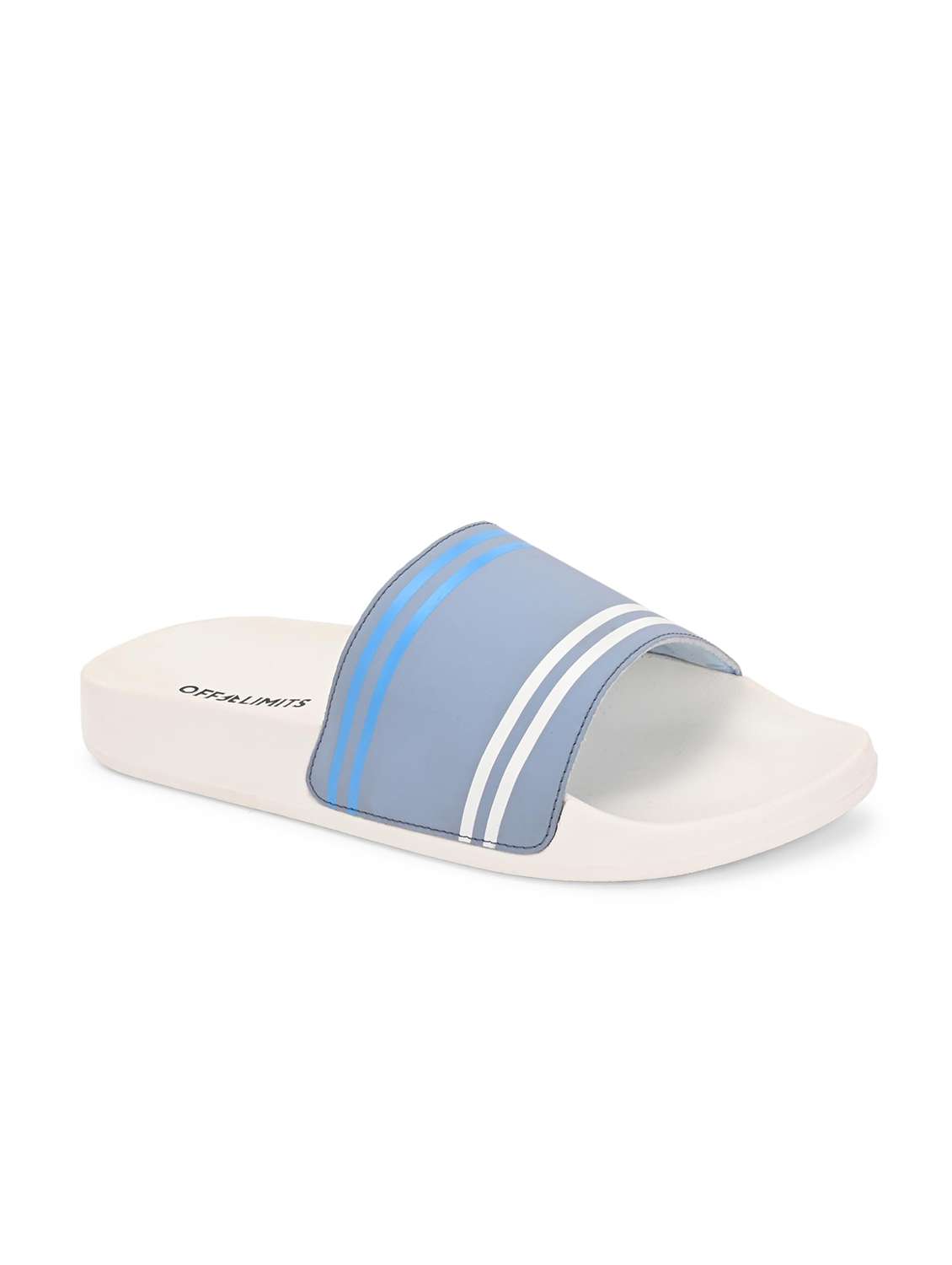 men striped slip on slider - 22581994 -  Standard Image - 1
