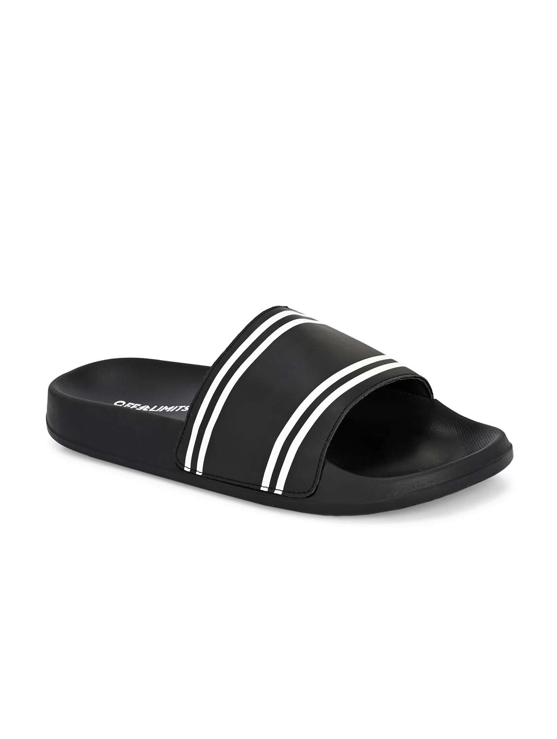 Men Striped Slip On Slider - 22581995 -  Standard Image - 1