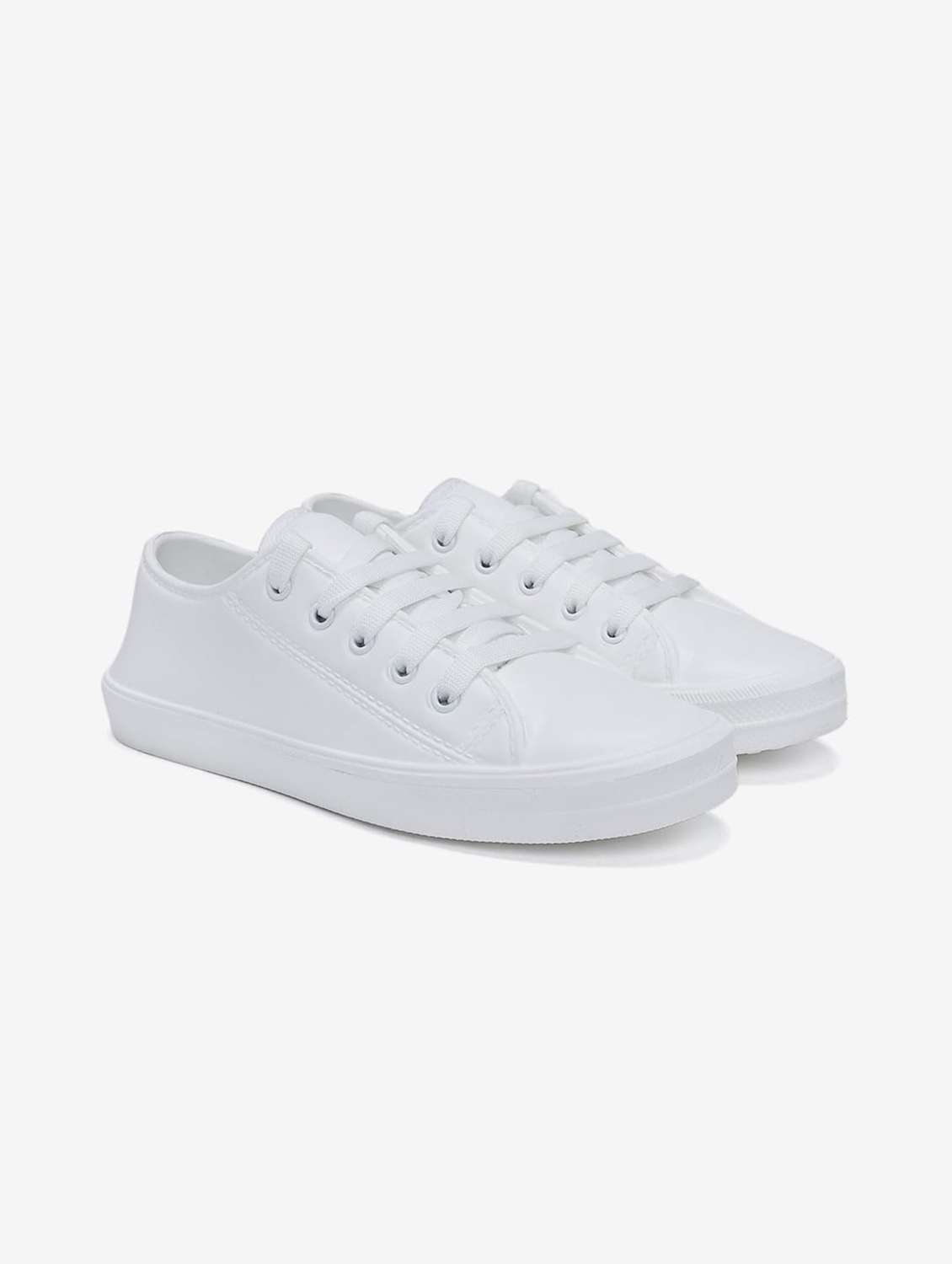 women solid lace up sneakers - 22582166 -  Standard Image - 1