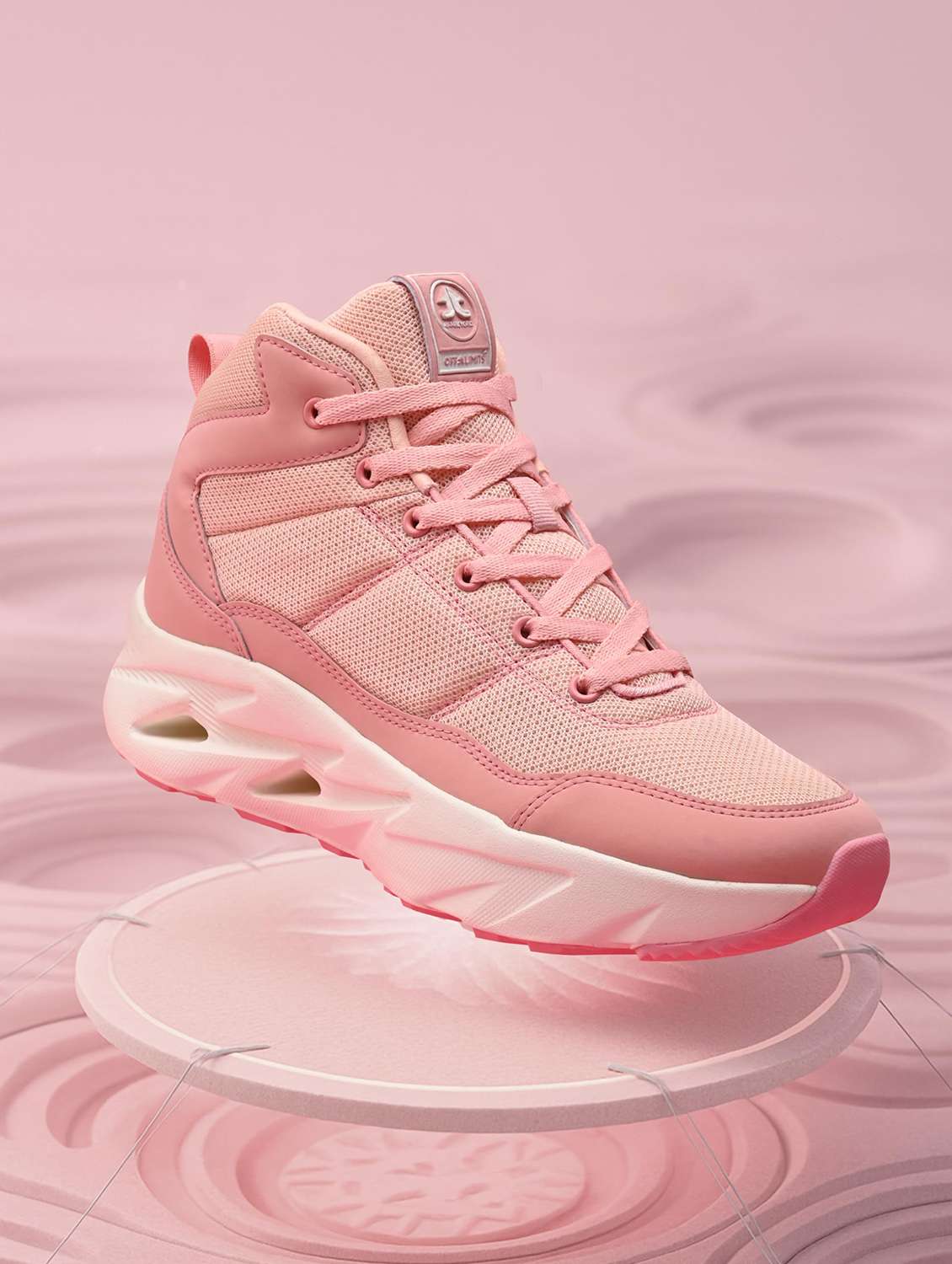 women textured lace up sports shoes - 22582184 -  Standard Image - 1