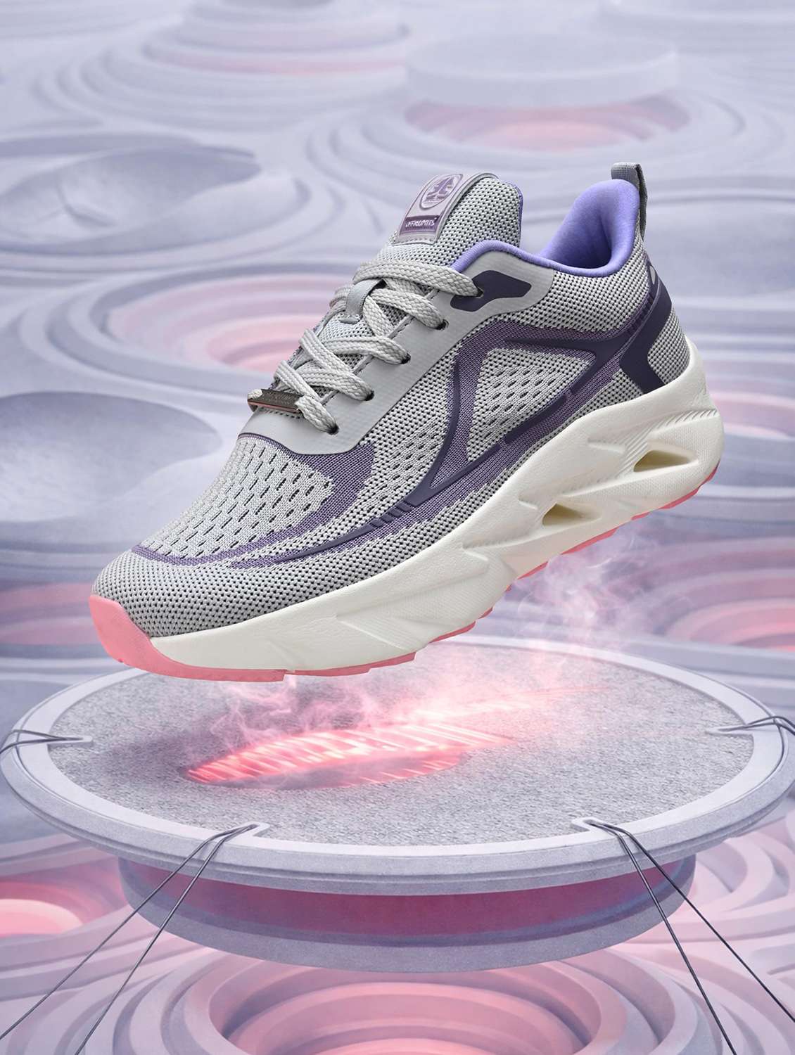 women textured lace up sports shoes - 22582189 -  Standard Image - 1