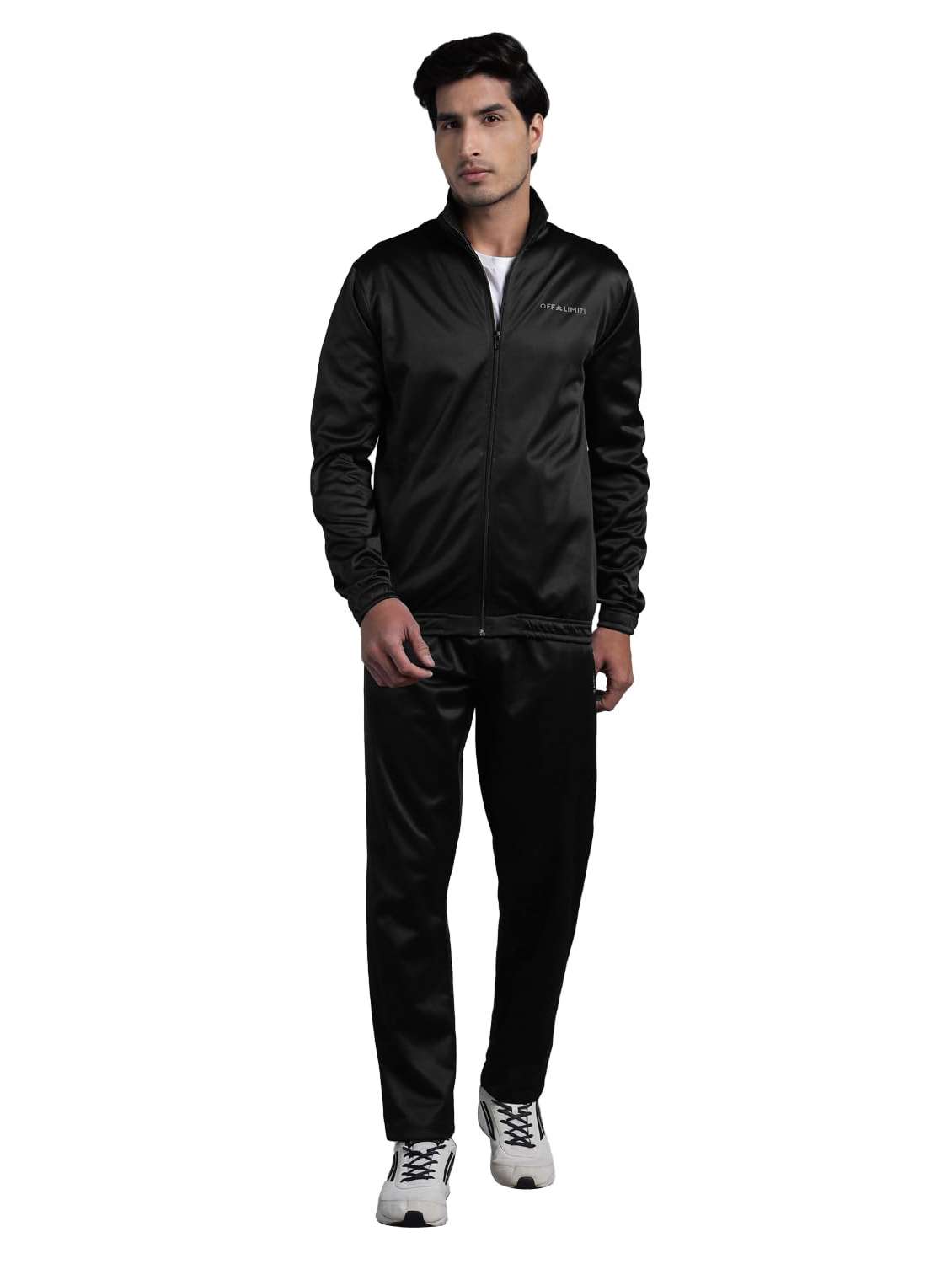 men solid long sleeves track suit - 22582211 -  Standard Image - 1