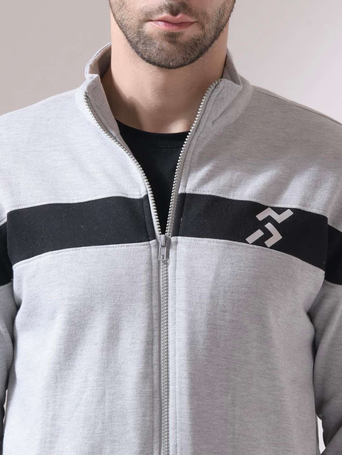men taped long sleeves track suit - 22582219 -  Standard Image - 1