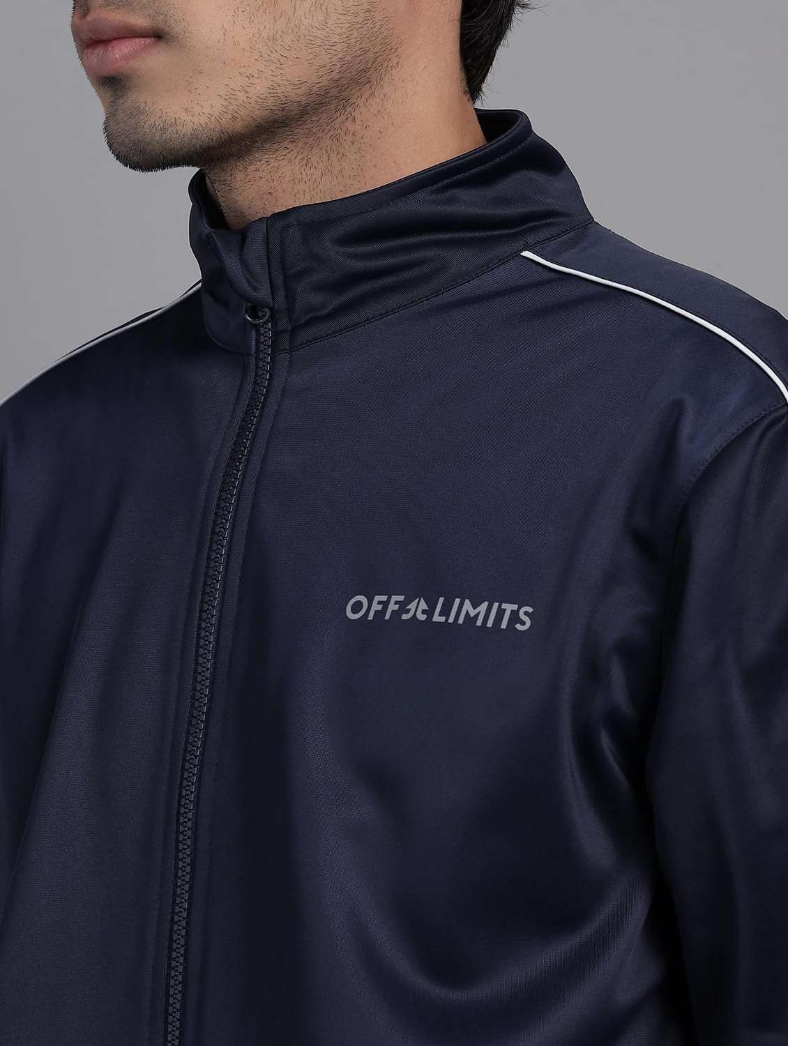 men taped long sleeves track suit - 22582234 -  Standard Image - 1