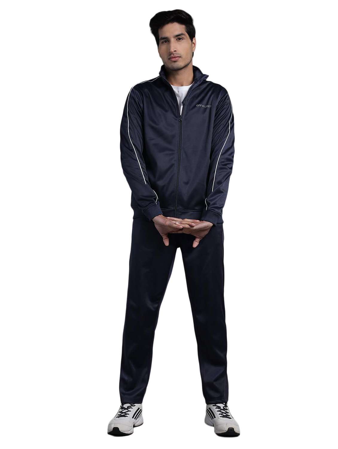 men taped long sleeves track suit - 22582234 -  Standard Image - 4