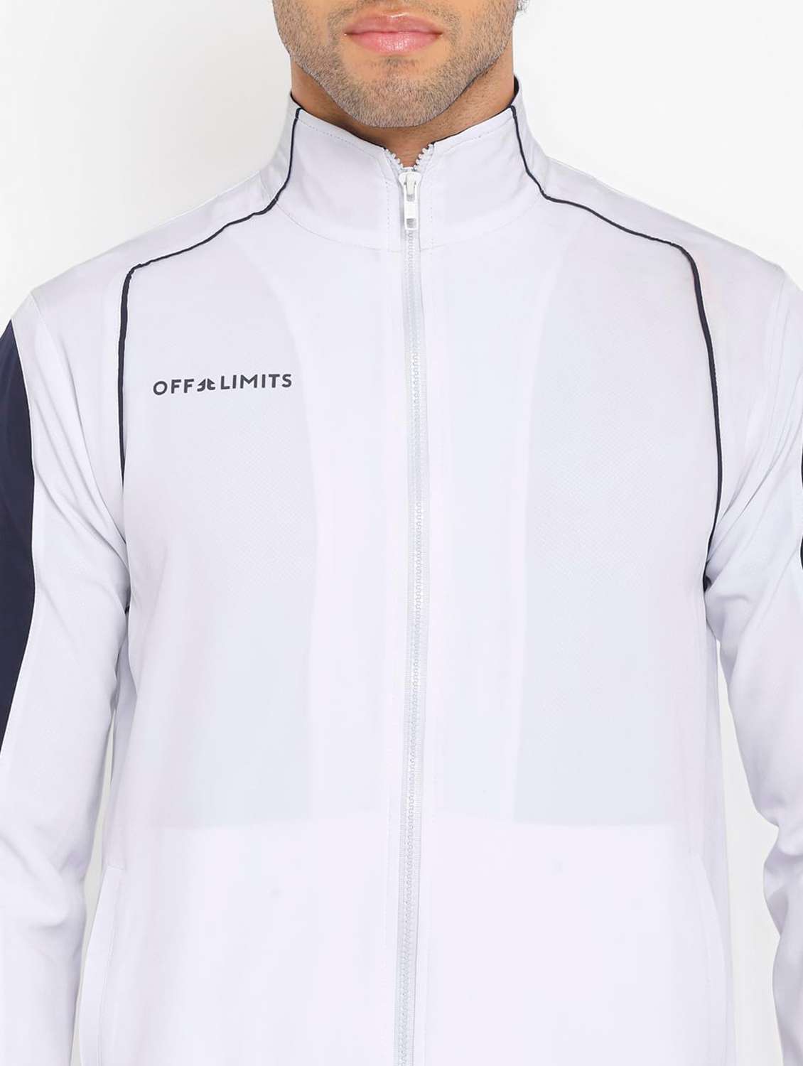 men taped long sleeves track suit - 22582237 -  Standard Image - 1