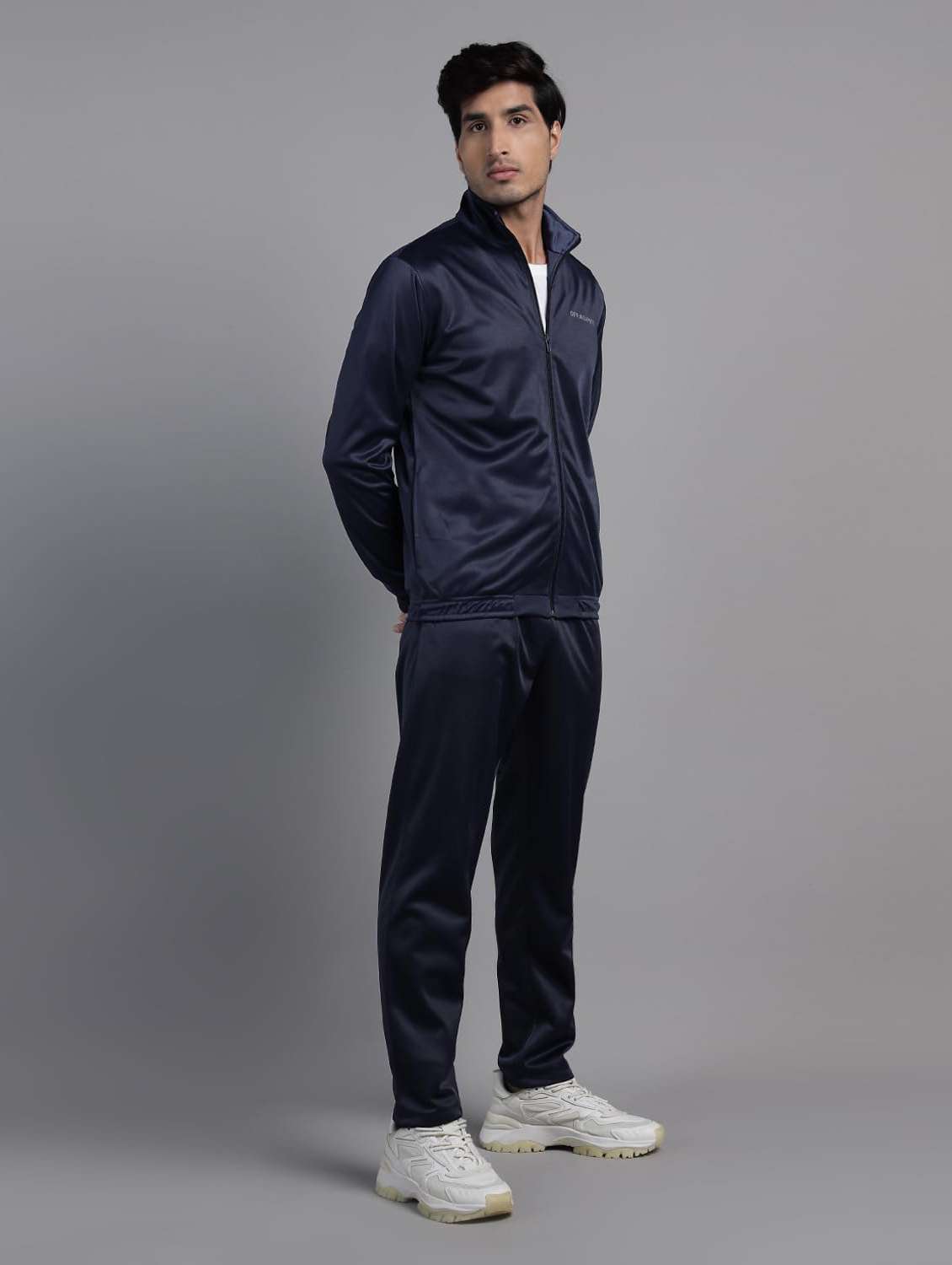 men solid long sleeves track suit - 22582239 -  Standard Image - 1