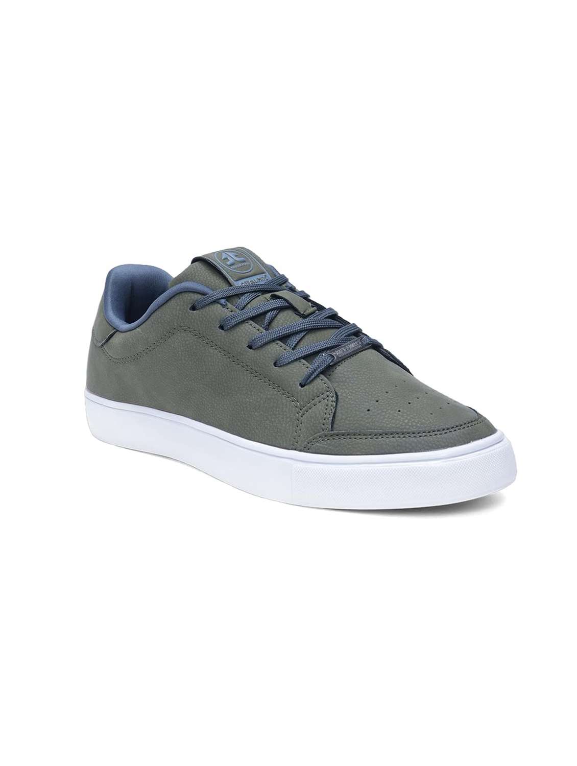 men solid lace up sneaker - 22582243 -  Standard Image - 1
