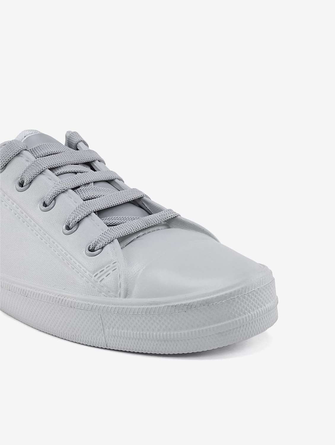 men solid lace up sneaker - 22582258 -  Standard Image - 4