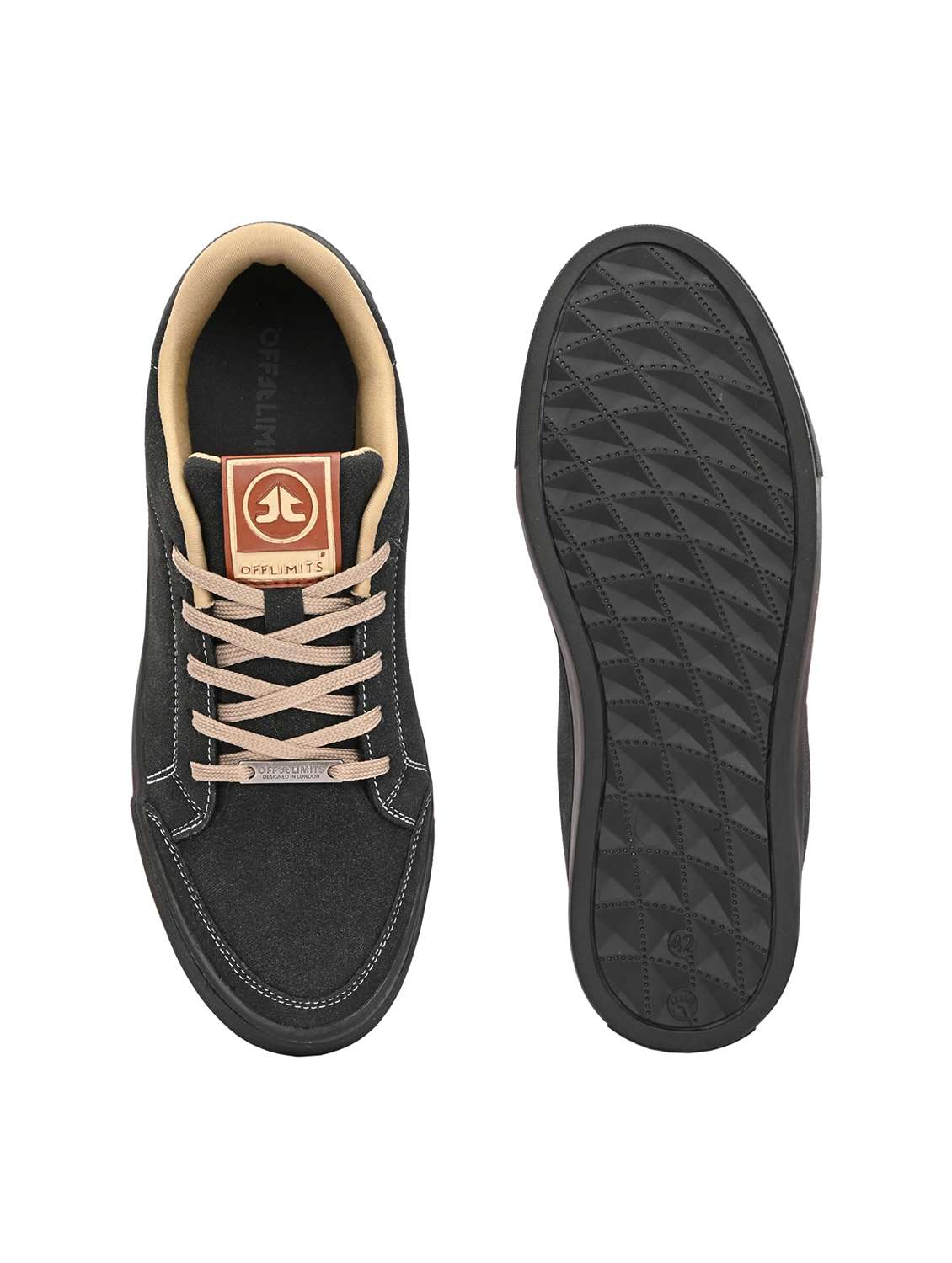 men solid lace up sneaker - 22582283 -  Standard Image - 4