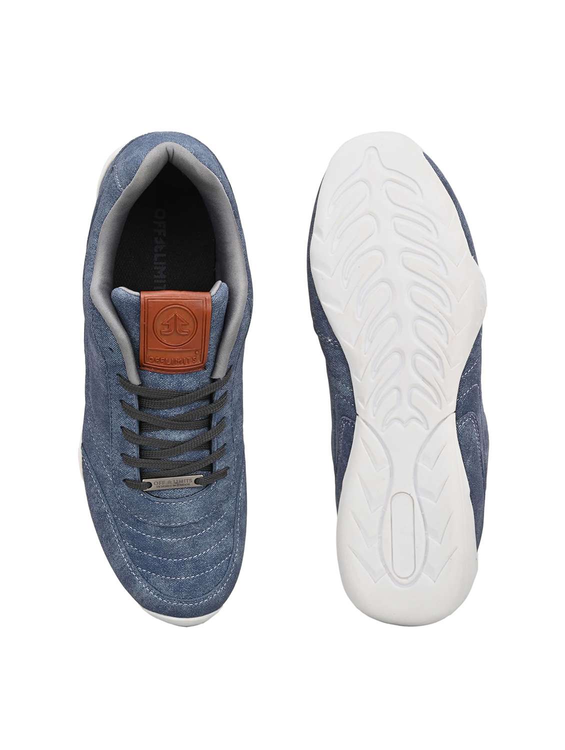 men solid lace up sneakers - 22582313 -  Standard Image - 4