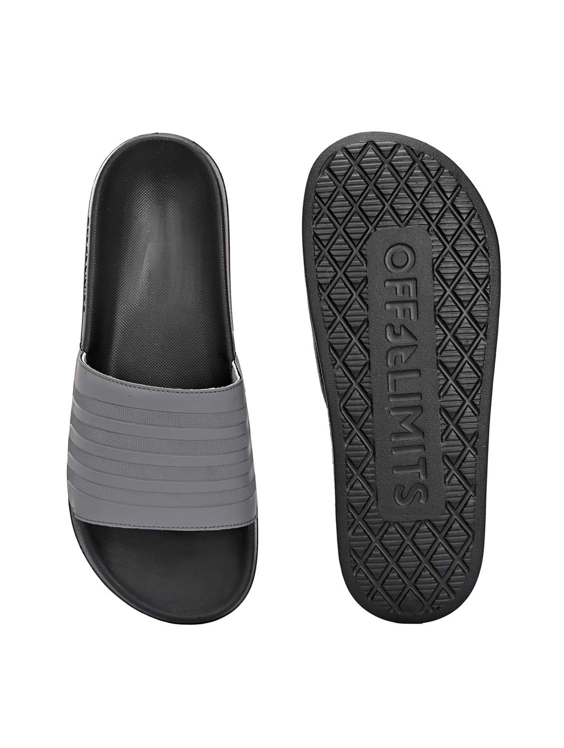Men Textured Slip On Slider - 22582322 -  Standard Image - 4