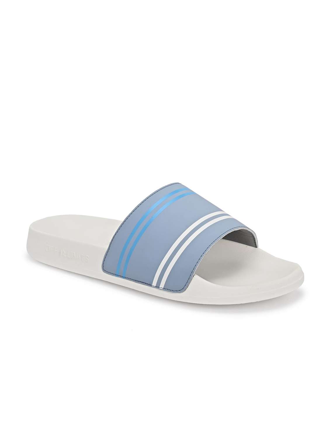 men striped slip on slider - 22582323 -  Standard Image - 1