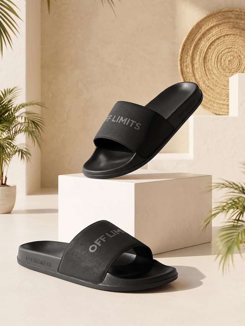 Men Printed Slip On Slider - 22582326 -  Standard Image - 1