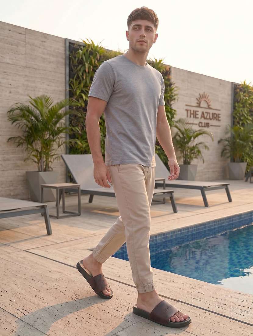 Men Printed Slip On Slider - 22582328 -  Standard Image - 4