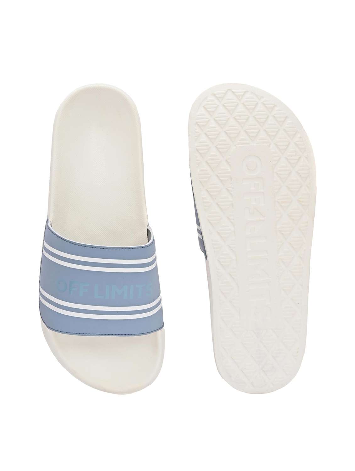 men printed slip on slider - 22582330 -  Standard Image - 4