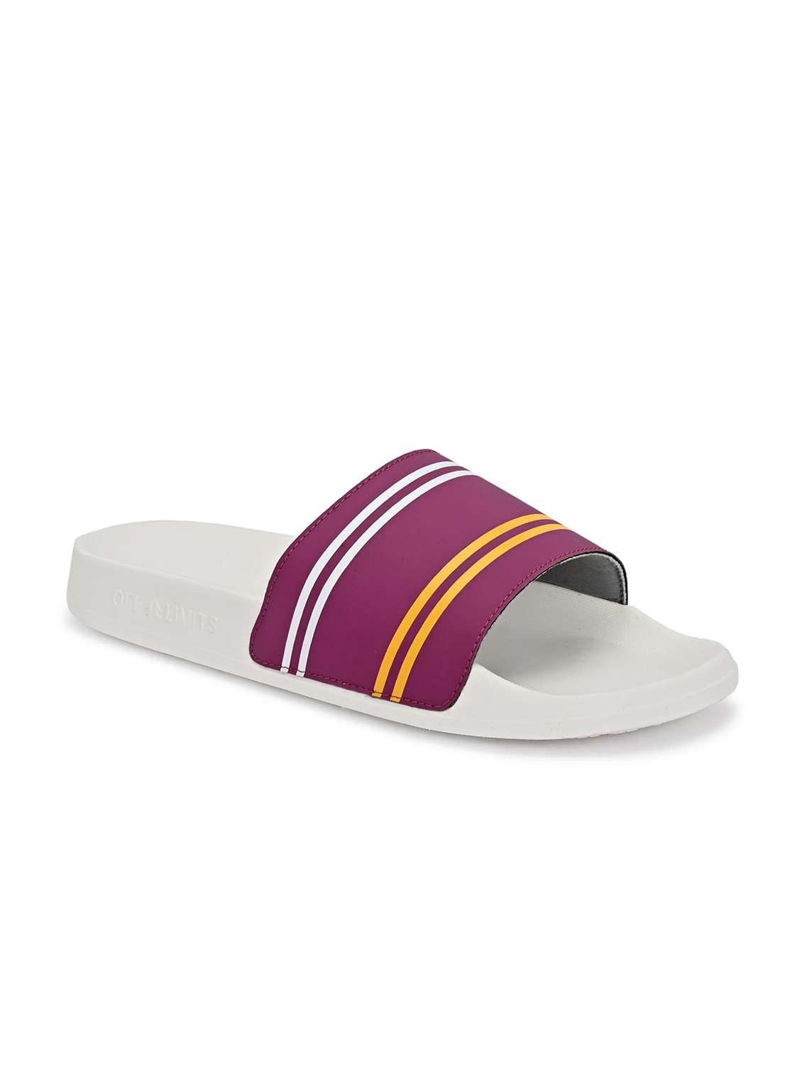 women striped slip on slider - 22582332 -  Standard Image - 1