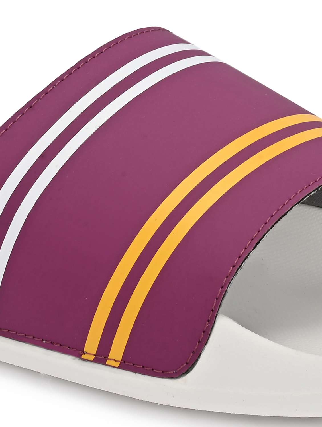 women striped slip on slider - 22582332 -  Standard Image - 4