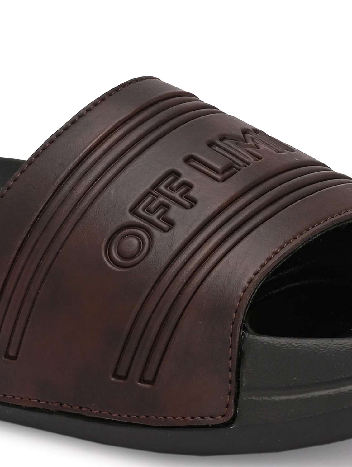 Men Textured Slip On Slider - 22582334 -  Standard Image - 4