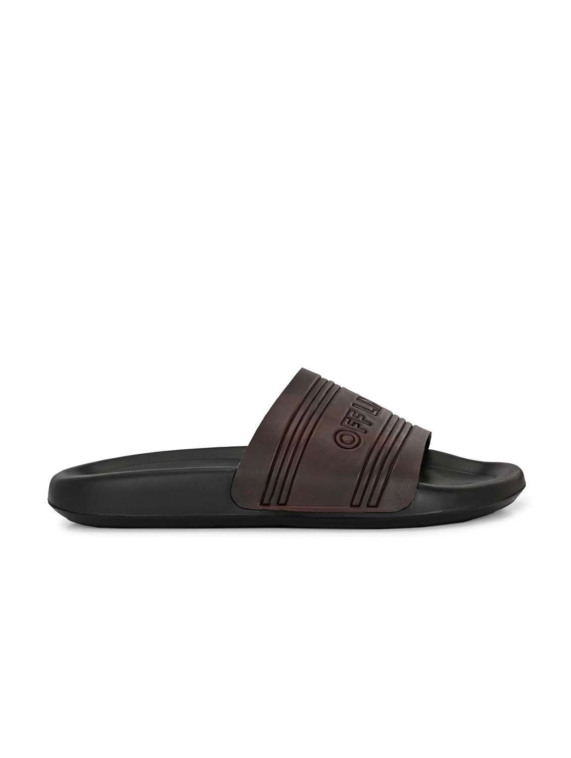 Men Textured Slip On Slider - 22582362 -  Standard Image - 1
