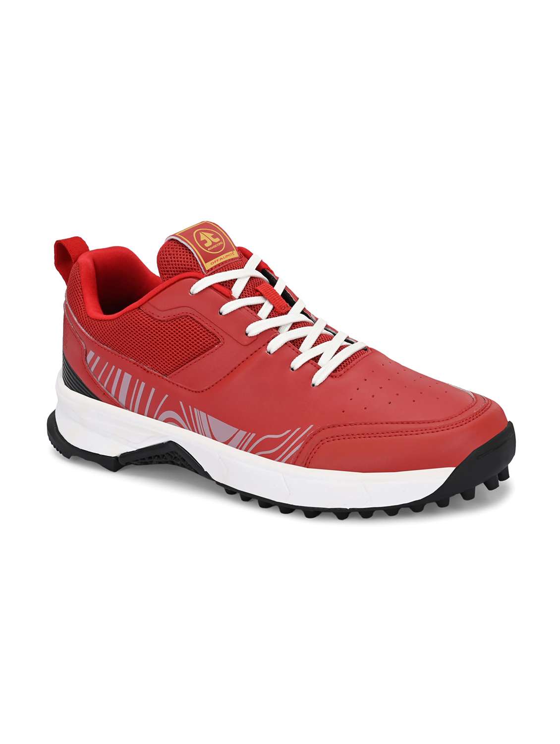 men printed lace up sports shoes - 22582391 -  Standard Image - 1