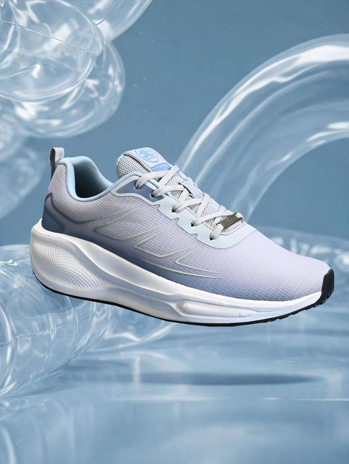 men solid lace up sport shoes