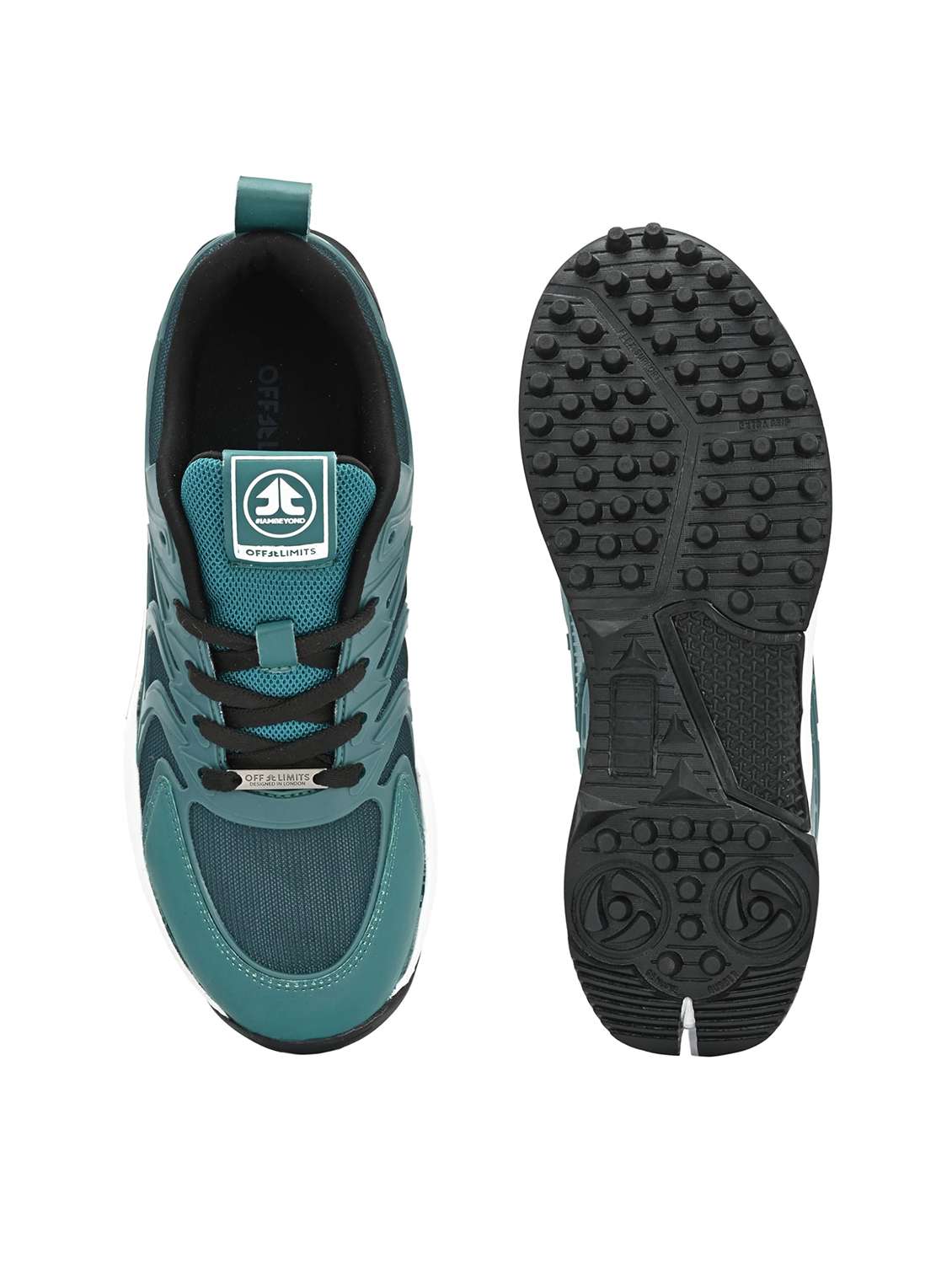 men textured lace up sport shoes - 22582442 -  Standard Image - 4