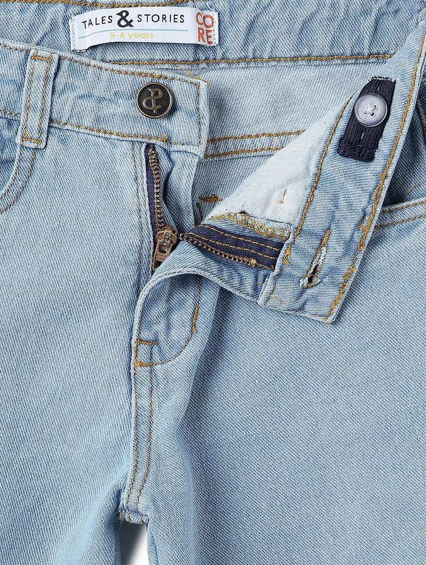 Boys Washed Mid Rise Relaxed Fit Jeans - 22582506 -  Standard Image - 4