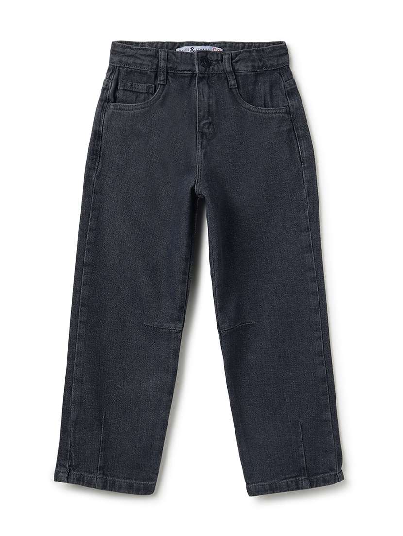 Boys Washed Mid Rise Relaxed Fit Jeans - 22582508 -  Standard Image - 1