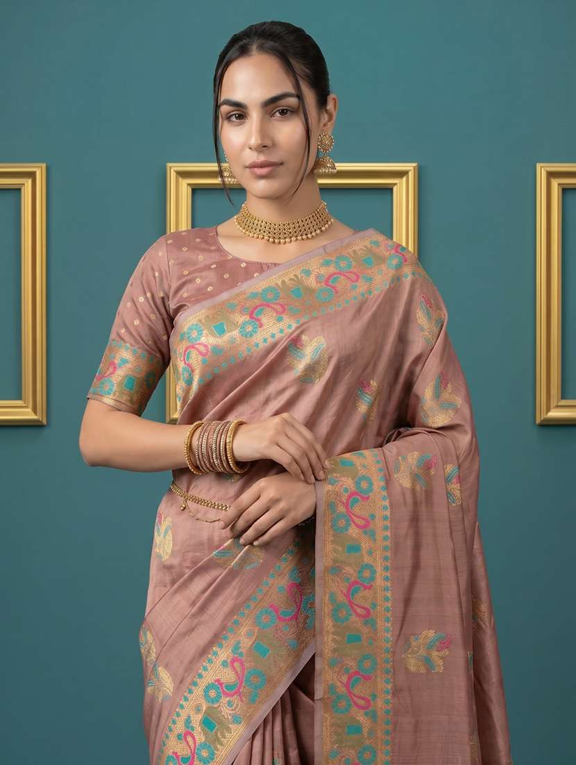 women self design banarasi saree with blouse - 22582786 -  Standard Image - 1