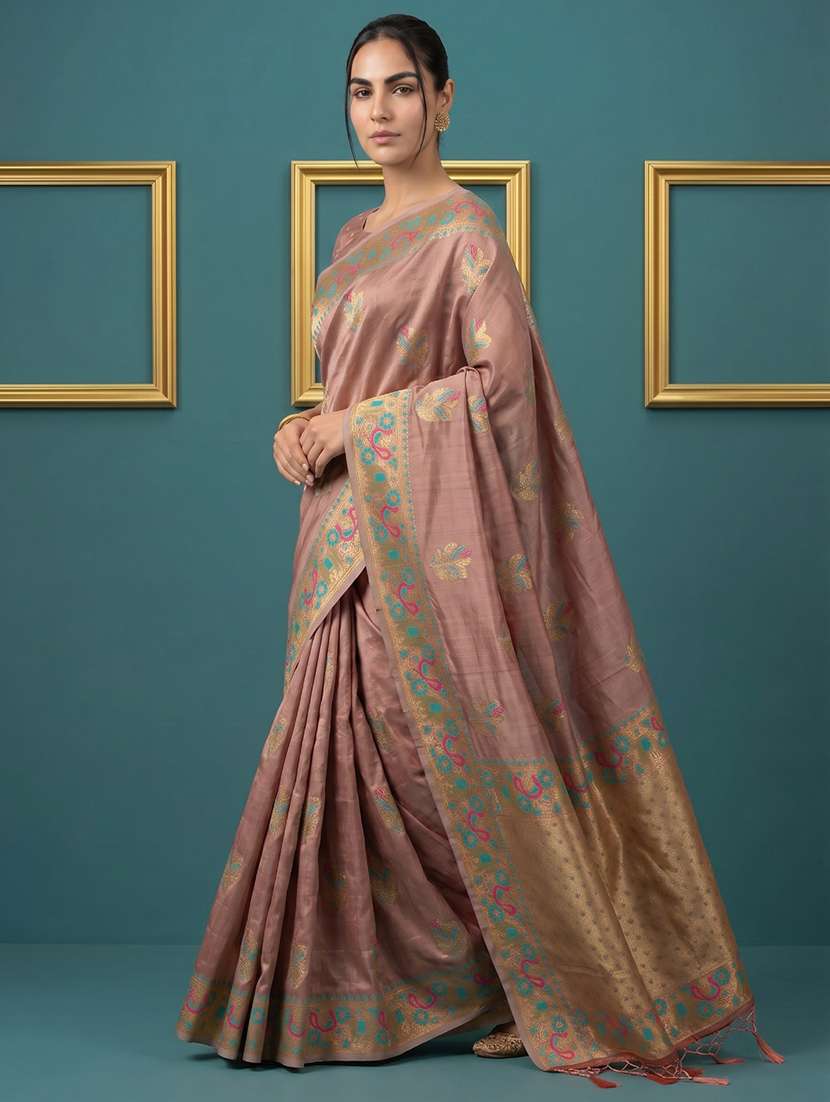 women self design banarasi saree with blouse - 22582786 -  Standard Image - 4