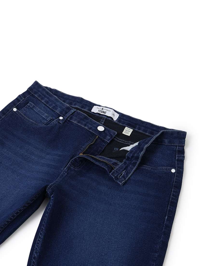 Women Washed Mid Rise Slim Jeans - 22582798 -  Standard Image - 4