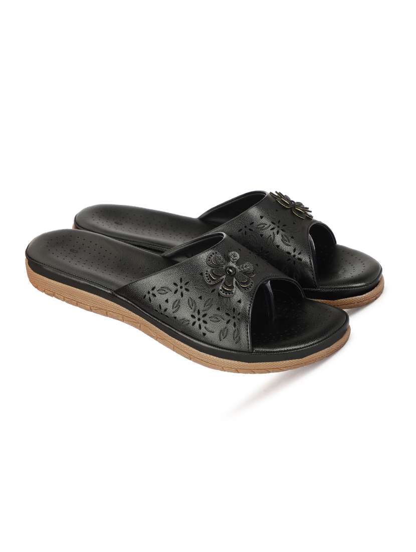 Women Textured Slip On Flats - 22582818 -  Standard Image - 1
