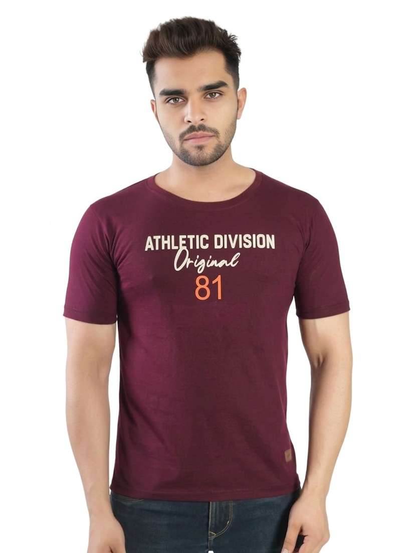 men printed short sleeves regular fit t-shirt
