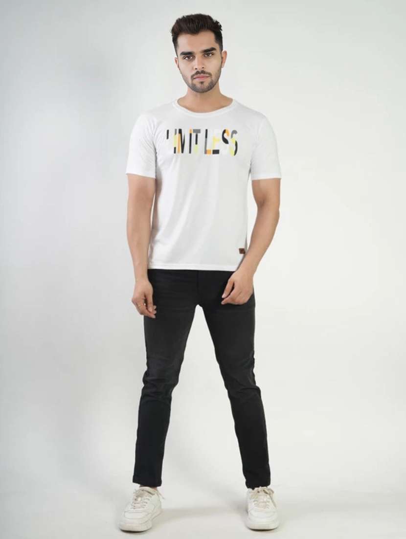 Men Printed Short Sleeves Regular Fit T-shirt - 22582886 -  Standard Image - 4