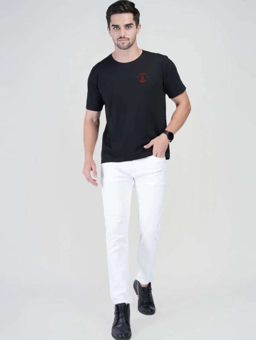 Men Printed Short Sleeves Regular Fit T-shirt - 22582895 -  Standard Image - 4