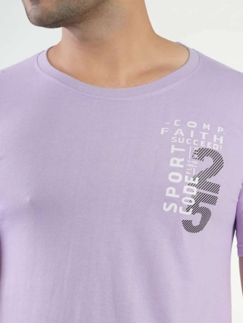 Men Printed Short Sleeves Regular Fit T-shirt - 22582903 -  Standard Image - 1