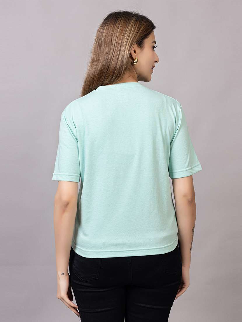 Women Printed Short Sleeves Regular Fit T-shirt - 22582933 -  Standard Image - 4