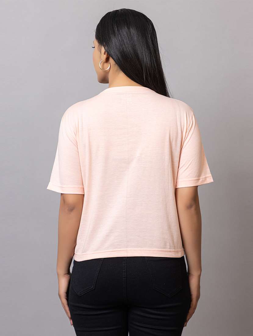Women Printed Short Sleeves Regular Fit T-shirt - 22582936 -  Standard Image - 4