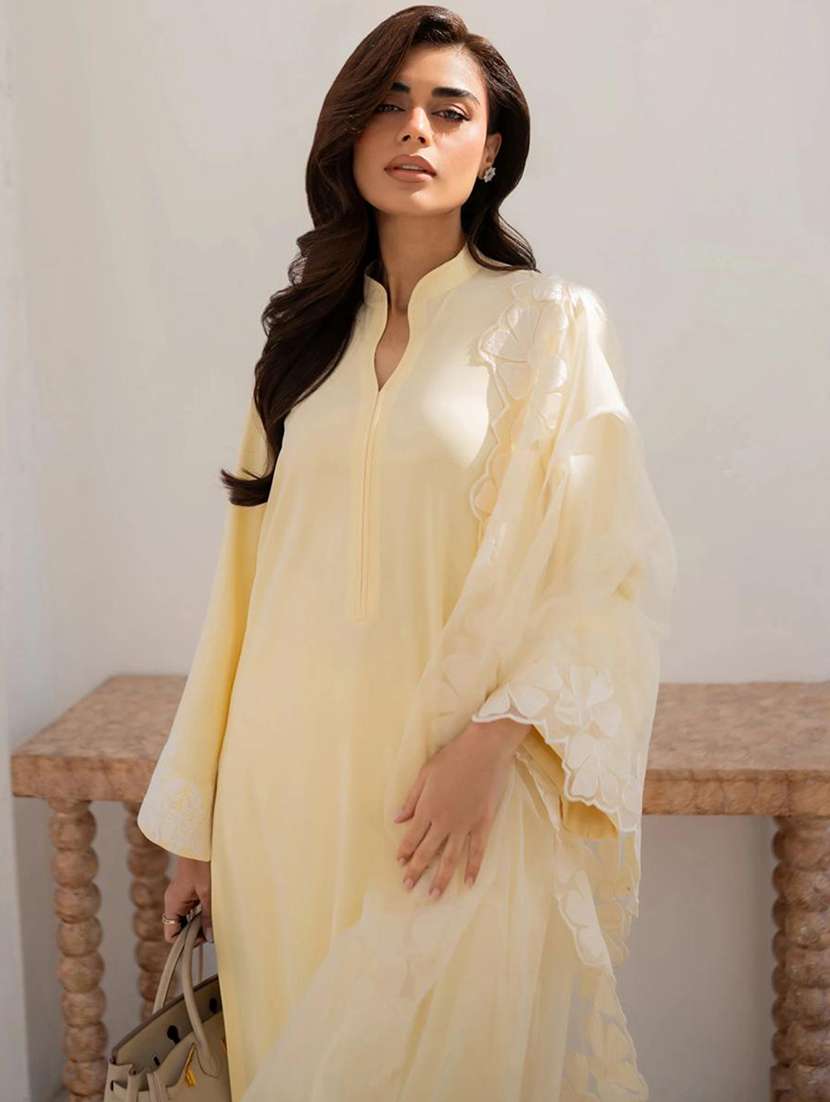 Women Embroidered Long Sleeve Kurta Pant With Dupatta Set - 22586390 -  Standard Image - 1