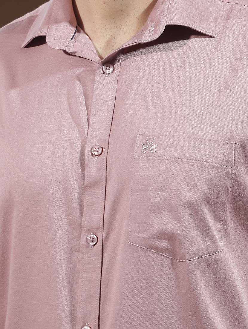 men solid long sleeve regular fit casual shirt - 22586913 -  Standard Image - 1