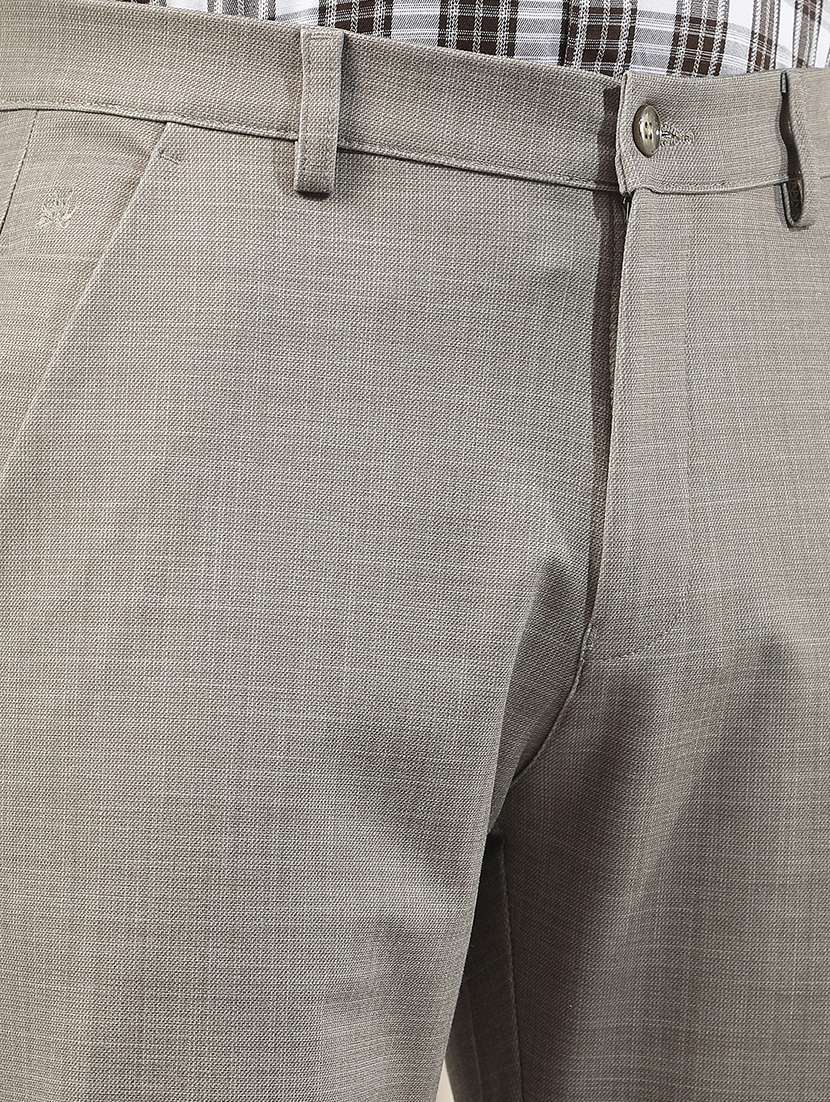 Men Self Design Mid Rise Chinos Casual Trouser - 22587130 -  Standard Image - 1