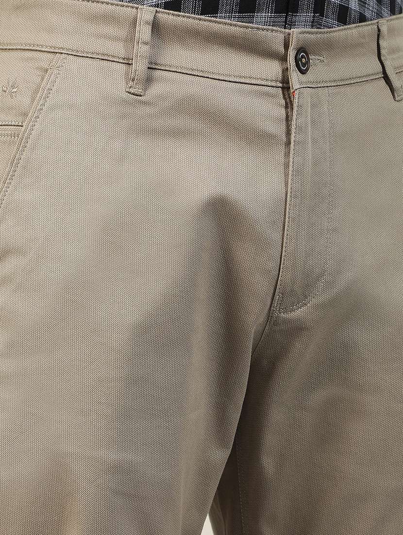 men solid mid rise chinos casual trouser - 22587144 -  Standard Image - 1