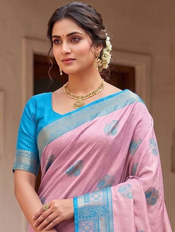 women self design banarasi saree with blouse - 22587426 -  Standard Image - 1