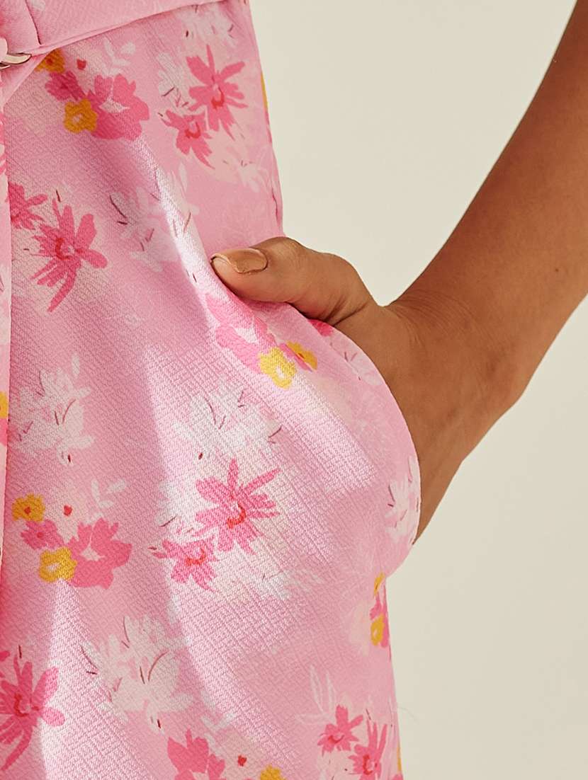 Women Printed Puff Sleeves A-line Dress - 22587804 -  Standard Image - 1