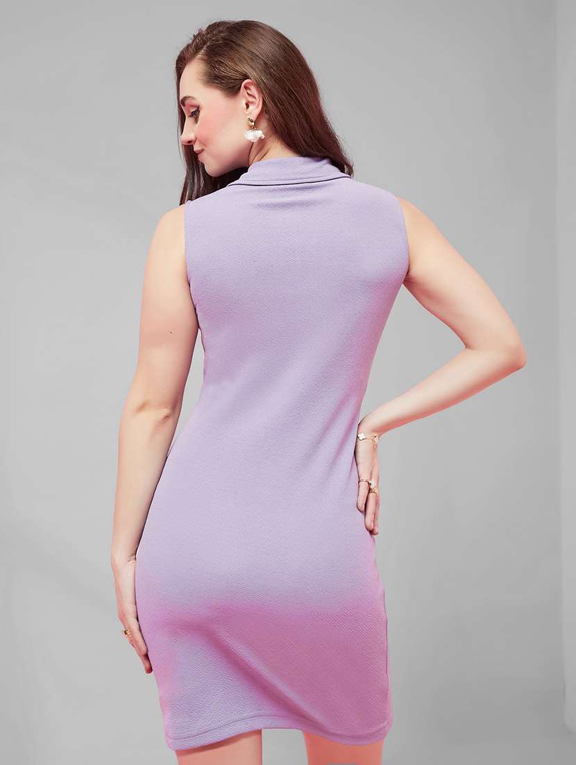 Women Solid Sleeveless Bodycon Dress - 22587891 -  Standard Image - 4