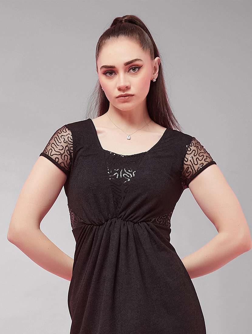 women embroidered short sleeves sheath dress - 22587905 -  Standard Image - 1