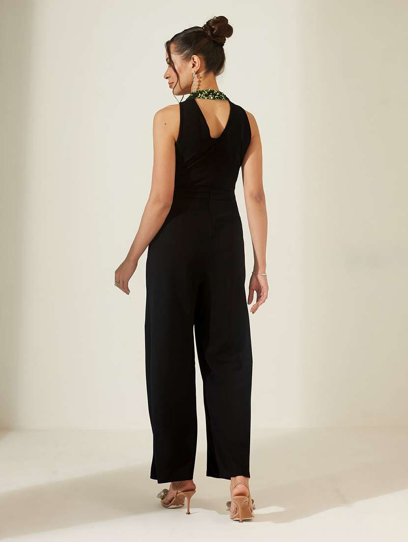 women sequined sleeveless full leg jumpsuit - 22587950 -  Standard Image - 4